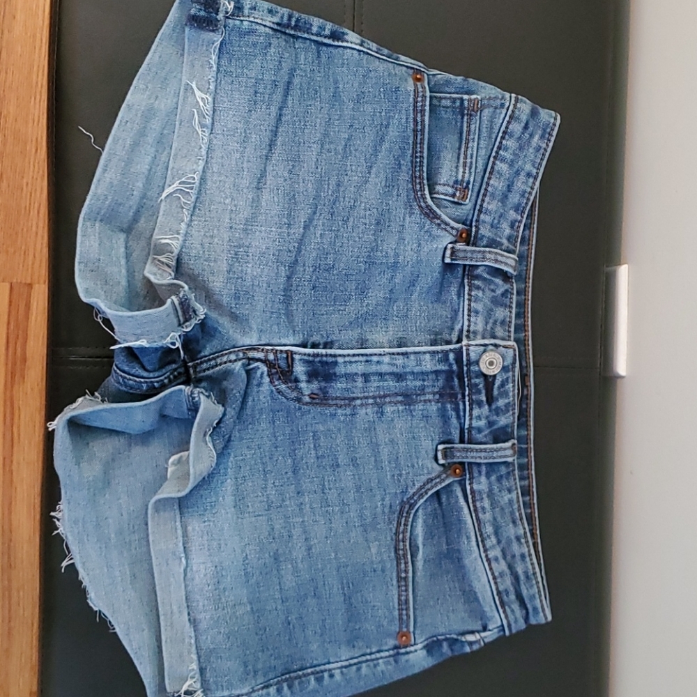 Abercrombie & Fitch Light Blue Jean Shorts